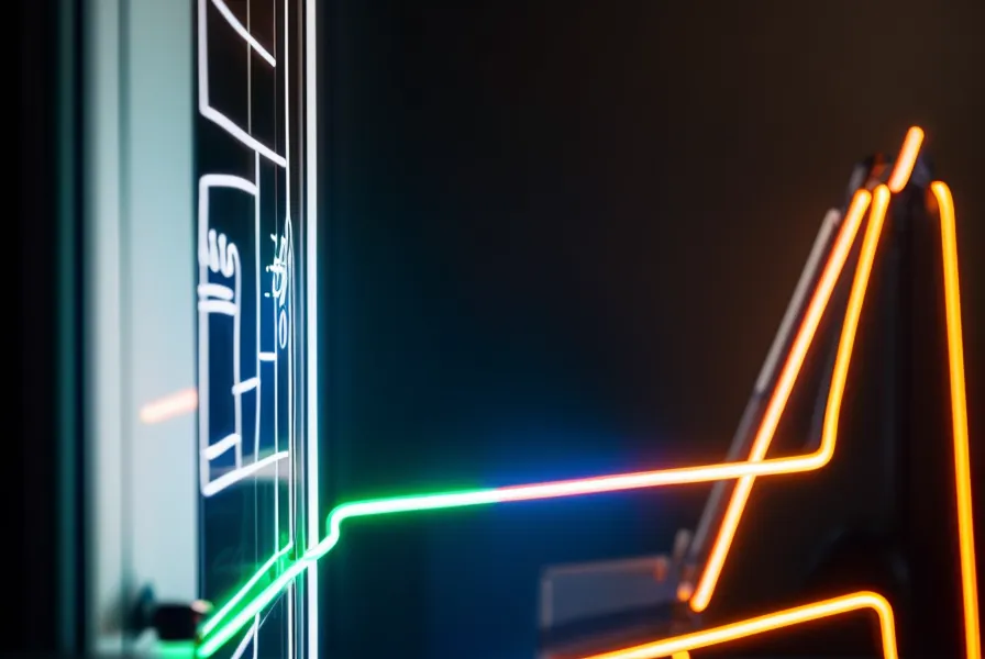 Unübersichtliches Whiteboard mit verschlungenen Pfeilen – ein typisches Resultat überkomplexer Funnel-Planung und Automatisierung im Coaching-Business