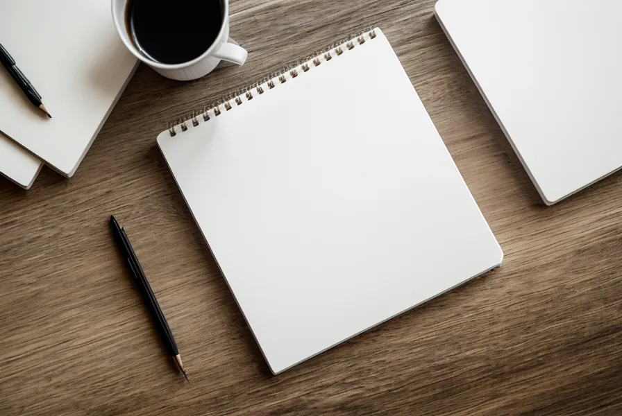 Handgezeichnete, vierstufige Funnel-Struktur auf einem Notizblock als Grundlage für eine klare Funnel-Planung im Coaching-Business