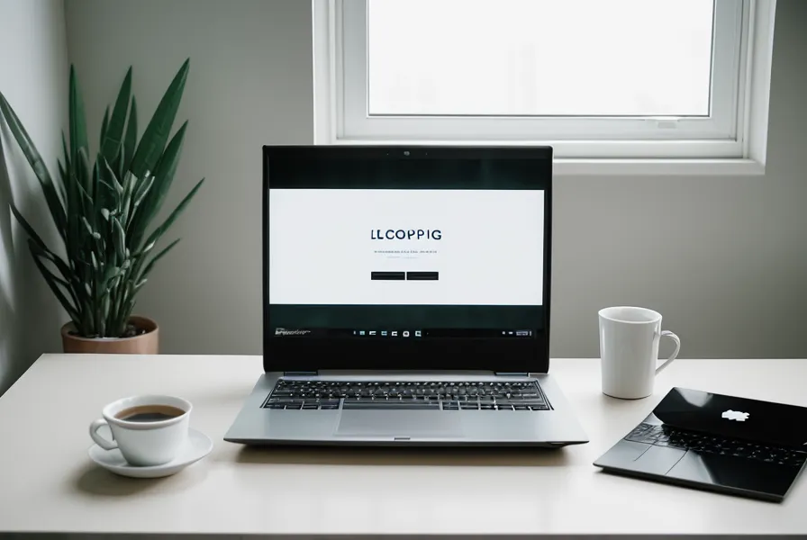 FunnelCockpit Landingpage Vorlage für Coaching Business auf einem Laptop-Bildschirm