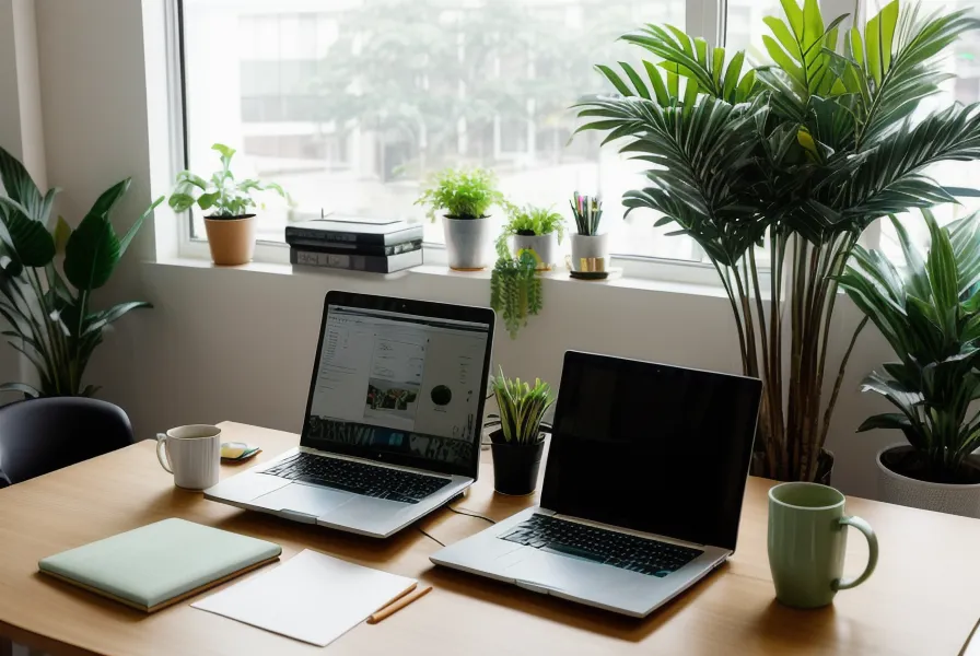 Hände am Laptop bei der Einrichtung der Vifugo-Automation und E-Mail-Marketing-Integration für den Webinar-Funnel